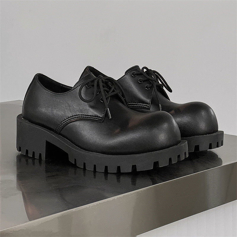 Men's Style Mickey Martin Big Head Derby Leather Shoes