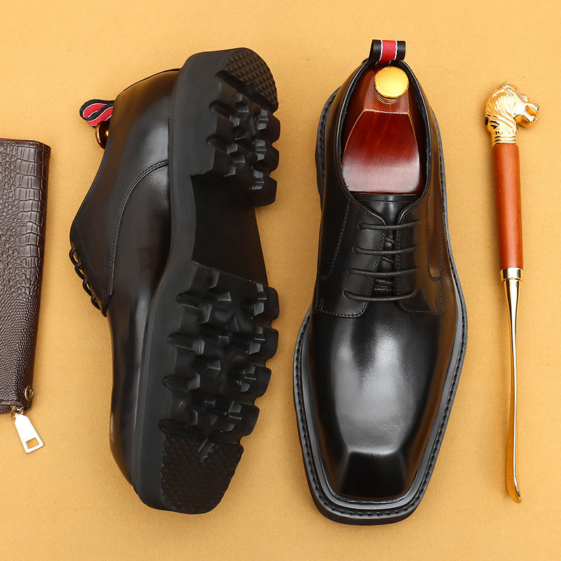 Men's High-grade Korean Genuine Formal Wear Business Leather Shoes