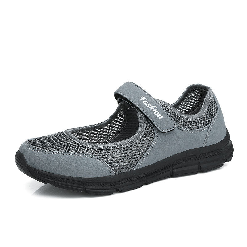 Elderly Outdoor Walking Female Velcro Mother Casual Shoes