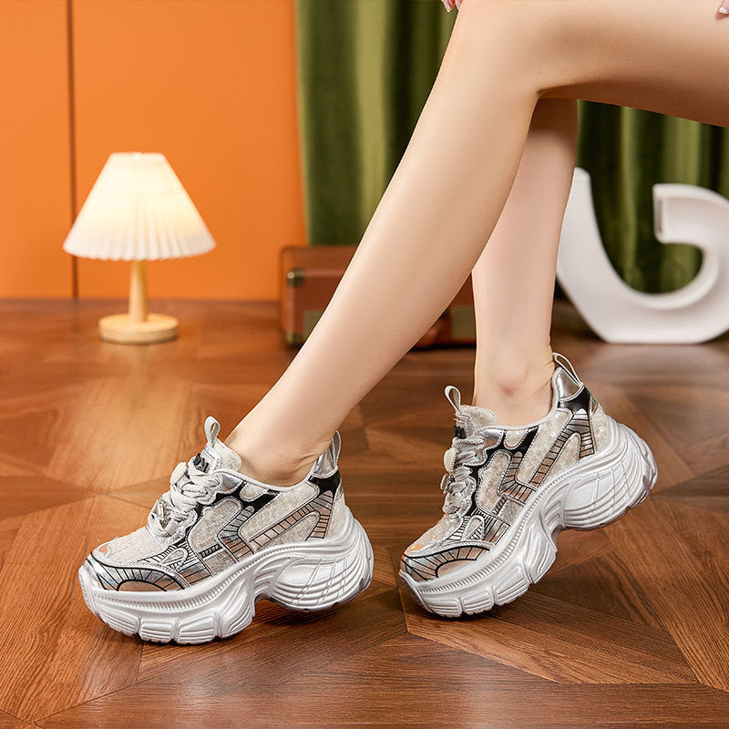 Women's Dad Summer Hollow Mesh Surface Fashionable Sneakers