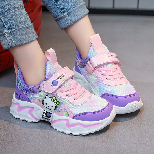 Children's Plus Cat Princess Waterproof Elder Running Kid's Sneakers