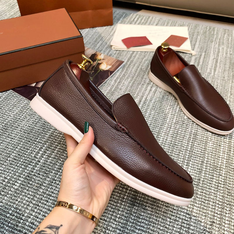 Men's Authentic Slip-on British Comfortable Flat Lovers Original Loafers/doug Shoes