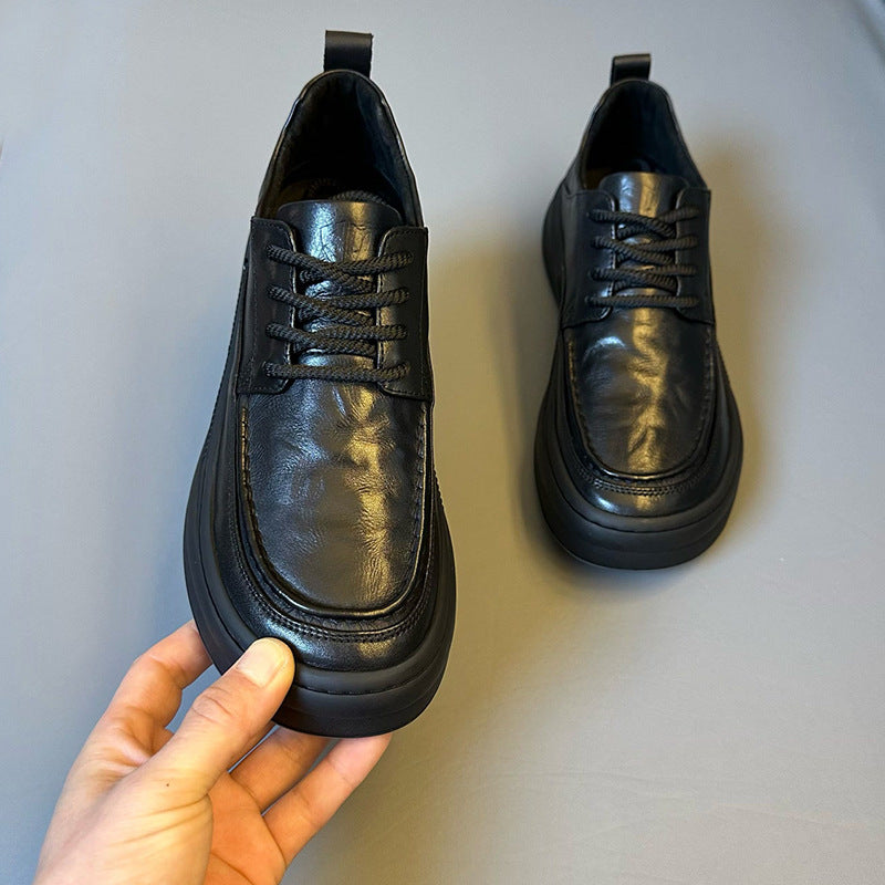 Men's Trendy British Style Plus Veet Soft Men's Casual Leather Shoes