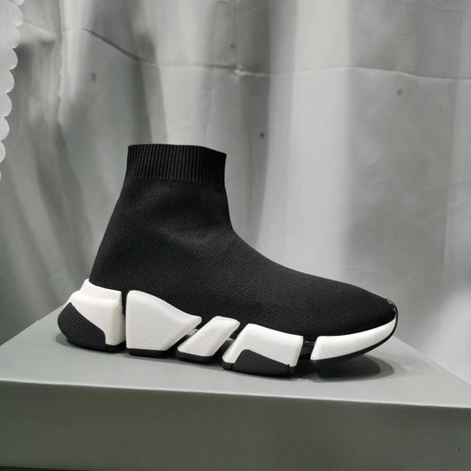 Women's & Men's Straight Comfortable Sock Knitted Fabric Couple Women's Casual Shoes