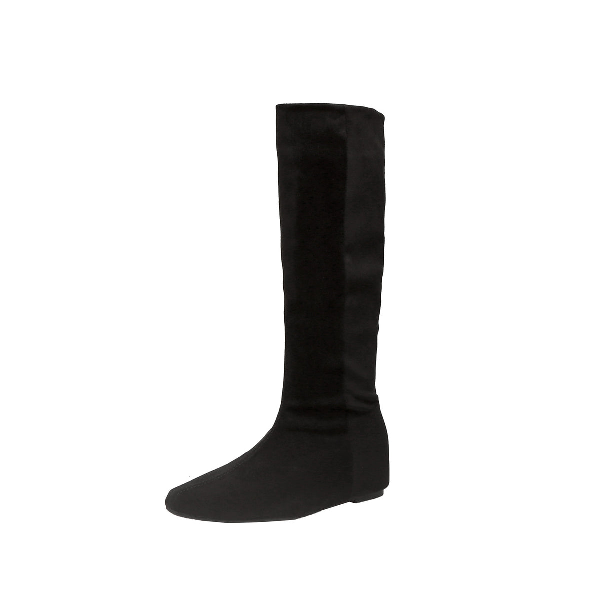 Women's Retro Height Increasing Insole Below The Knee Long Autumn Heels