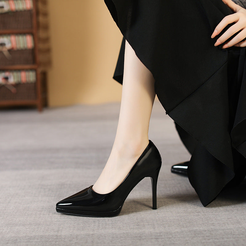 Women's High Patent Pointed Toe Sexy Stiletto Women's Shoes