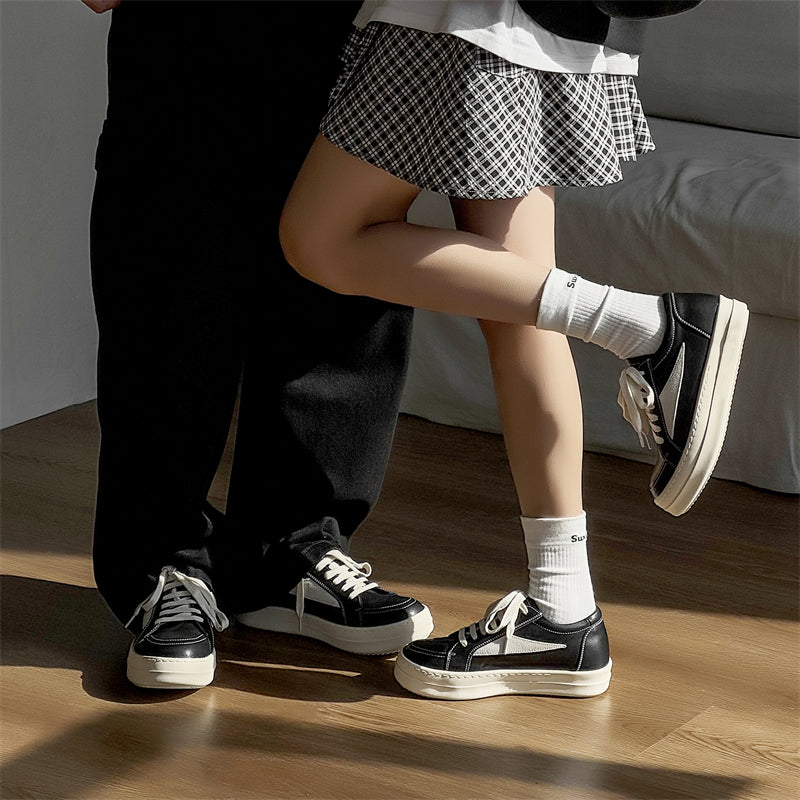 Triangle Trendy Boys Invisible Thick Bottom Big Men's Board Shoes