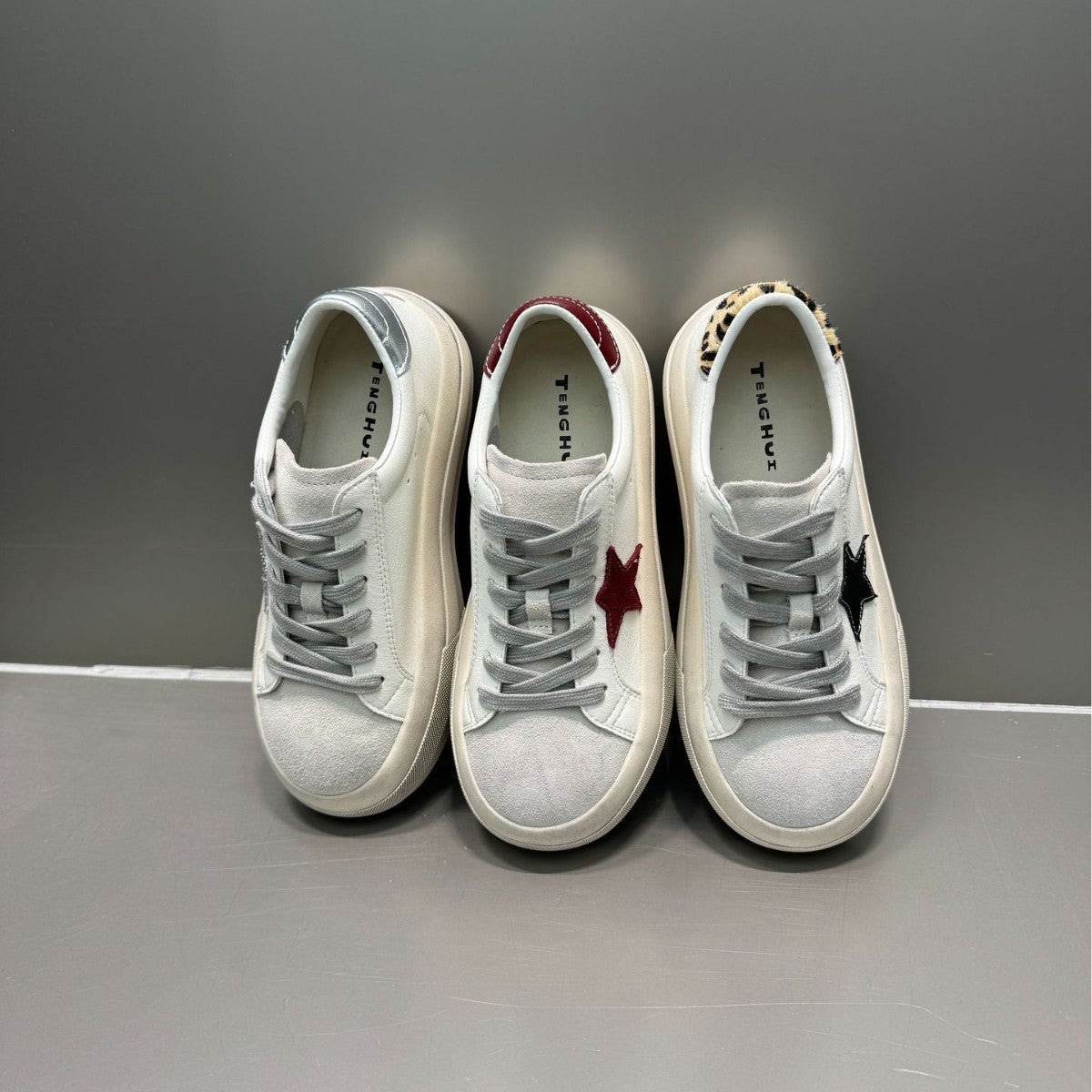 Women's Genuine Thick Bottom Star Spring Board Women's Sports Shoes
