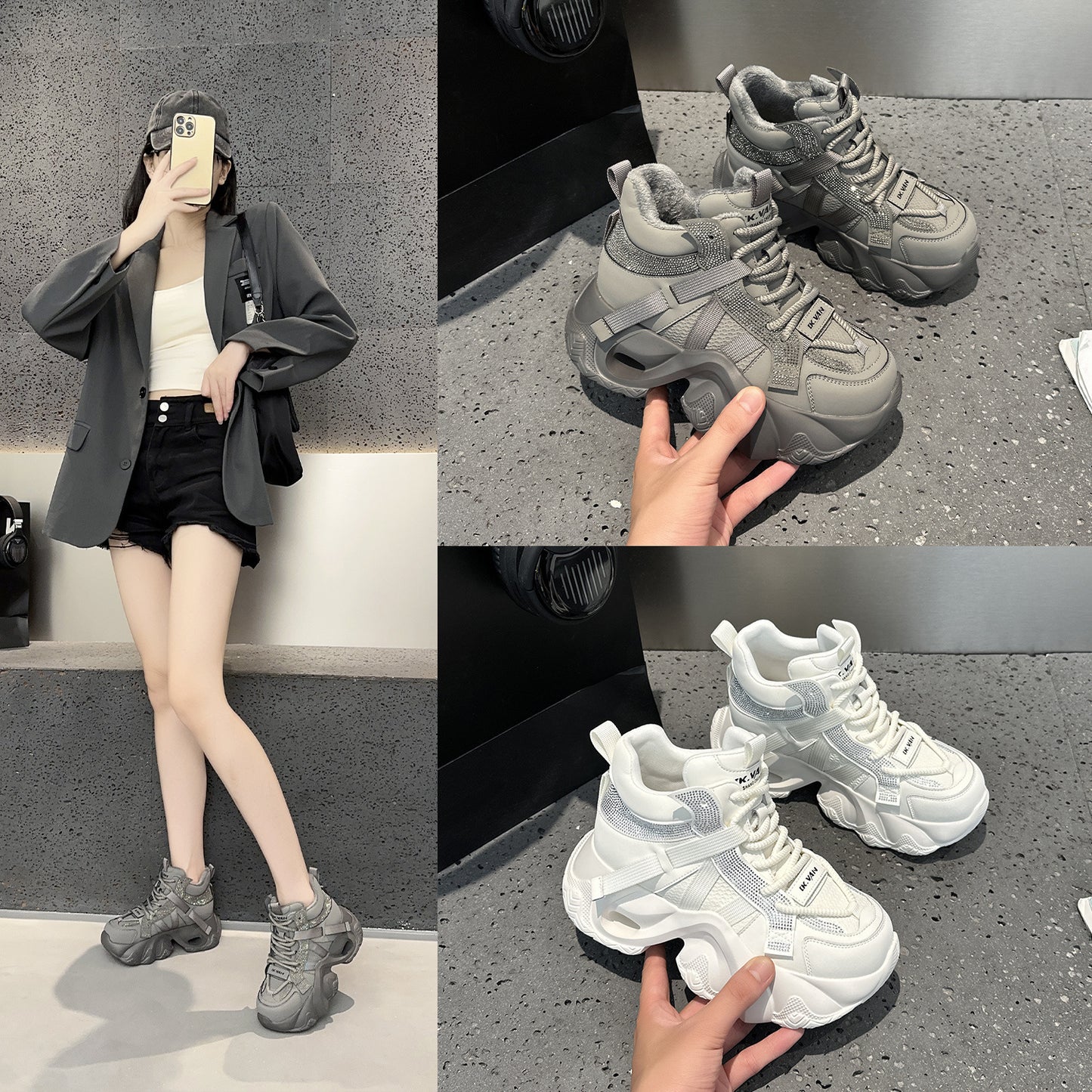 Classy Women's Dad Mesh Breathable Sports Women's Casual Shoes