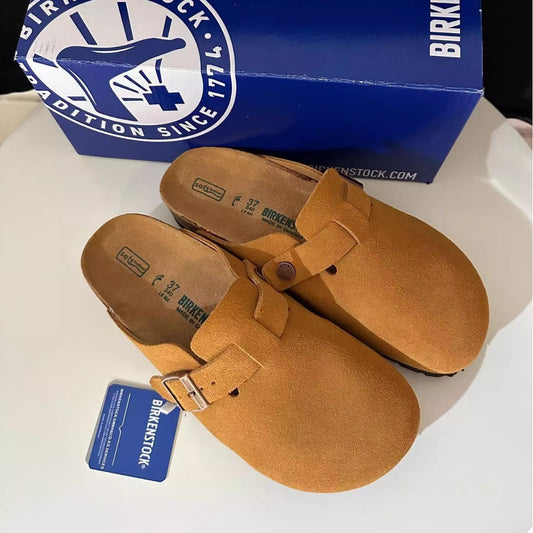 Women's & Men's Genuine Outdoor Leisure Pump Retro Half Platform Sandals