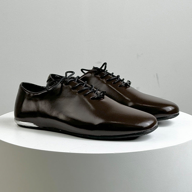 Men's Business Formal Wear Thin Commuter British Style Men's Casual Leather Shoes