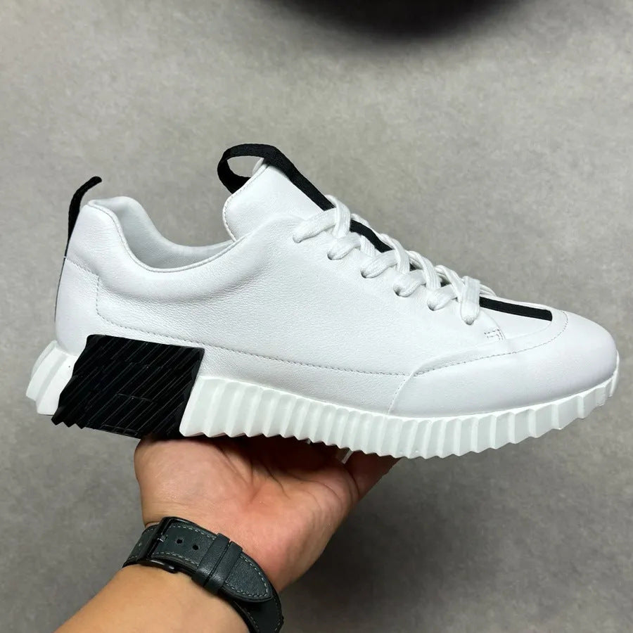 Durable Women's Cowhide Breathable Fashion Comfortable Sneakers
