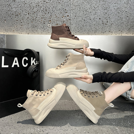 Women's & Men's Autumn Super Hot Breathable Thick-soled Soft Sneakers