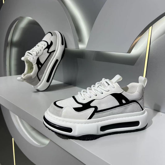 Men's Round Toe Korean Sports Daddy Affordable Sneakers