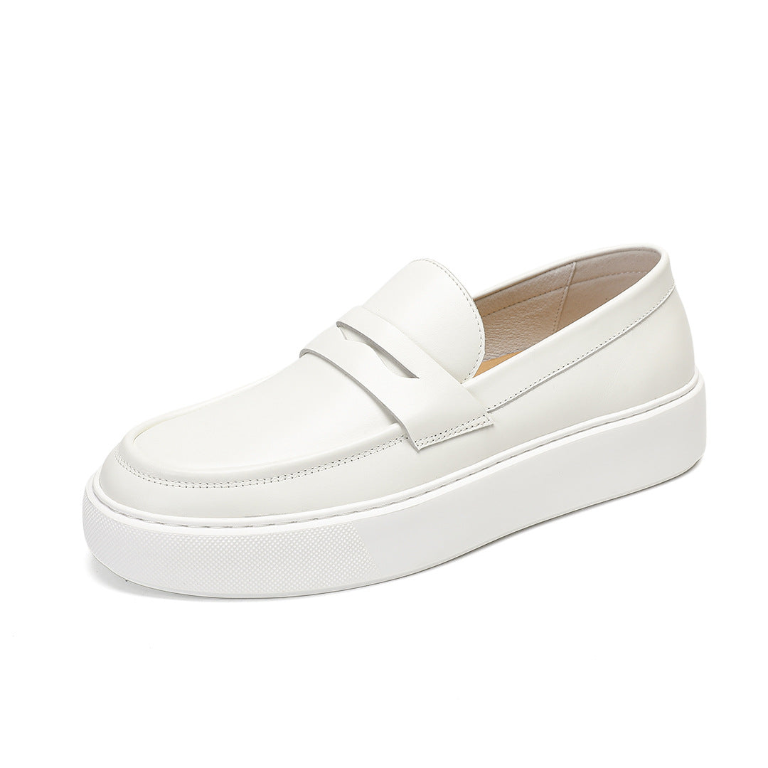 Men's One Pedal Slip On British Style Thick Men's Board Shoes