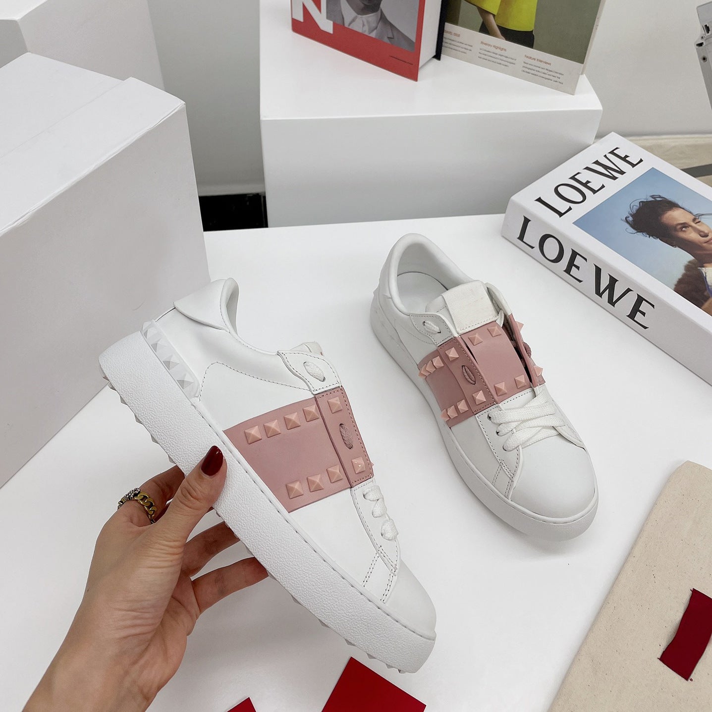 Home Rivet White Spring Fashion Classic Women's Casual Shoes