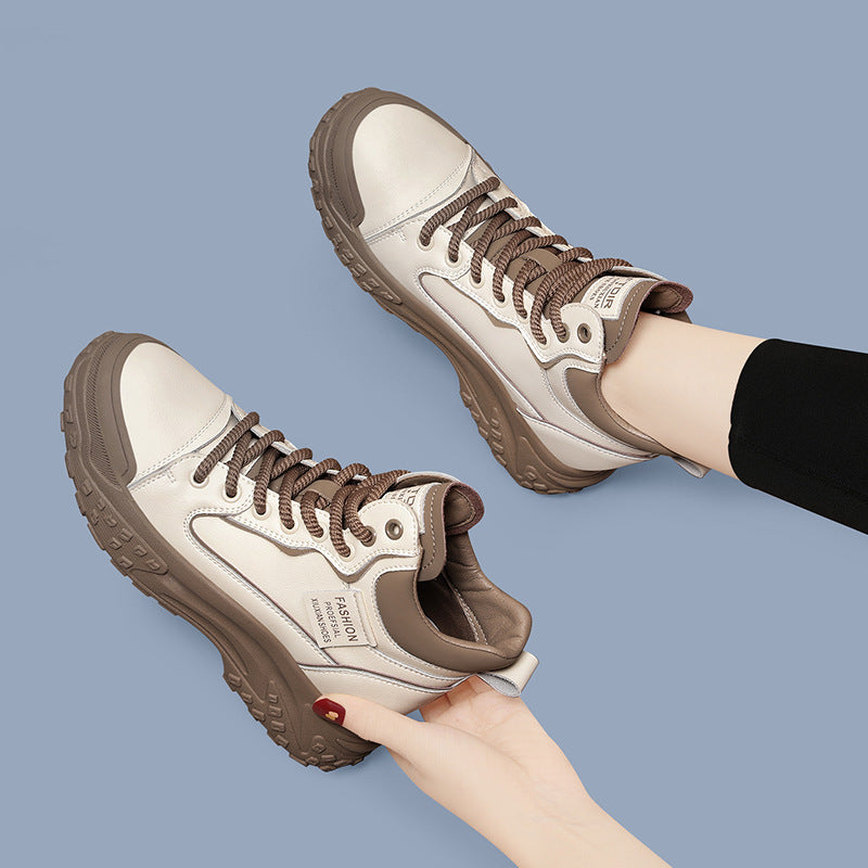 Increasing Insole Small White Platform Daddy Boots