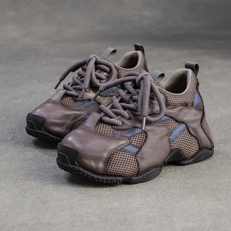 Mori Mesh Sports Dad Height Increasing Women's Casual Shoes