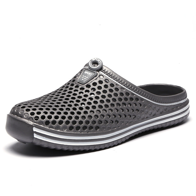 Women's & Men's Couple Hole Outdoor Leisure Slip On Sandals