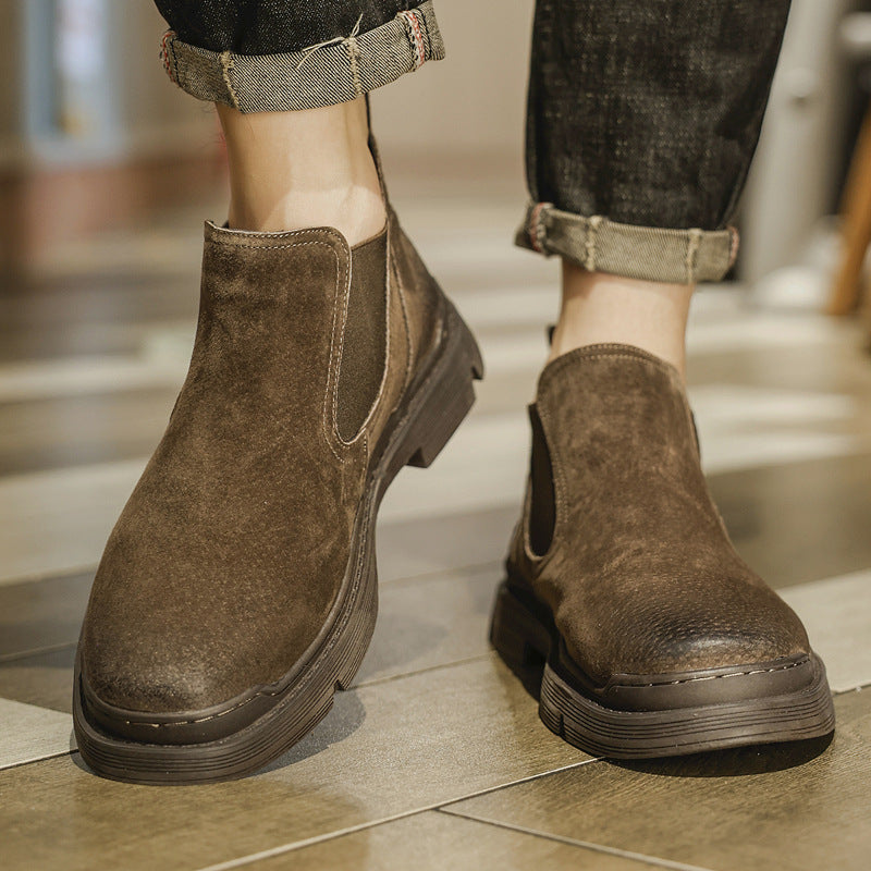 Men's Martin Winter Korean Frosted Chelsea Breathable Boots