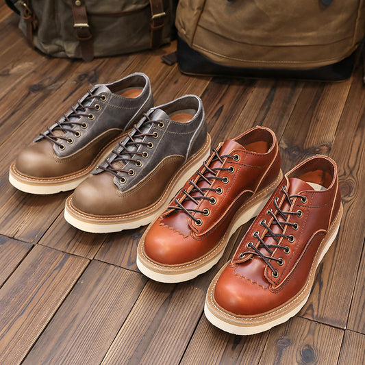 Men's Spring British Wild Stylish Korean Low-cut Boots