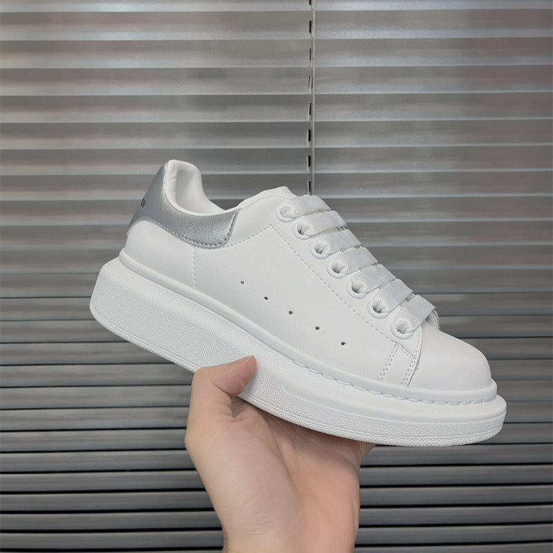 Women's & Men's High-grade White Platform Height Increasing Insole Versatile Board Women's Sports Shoes