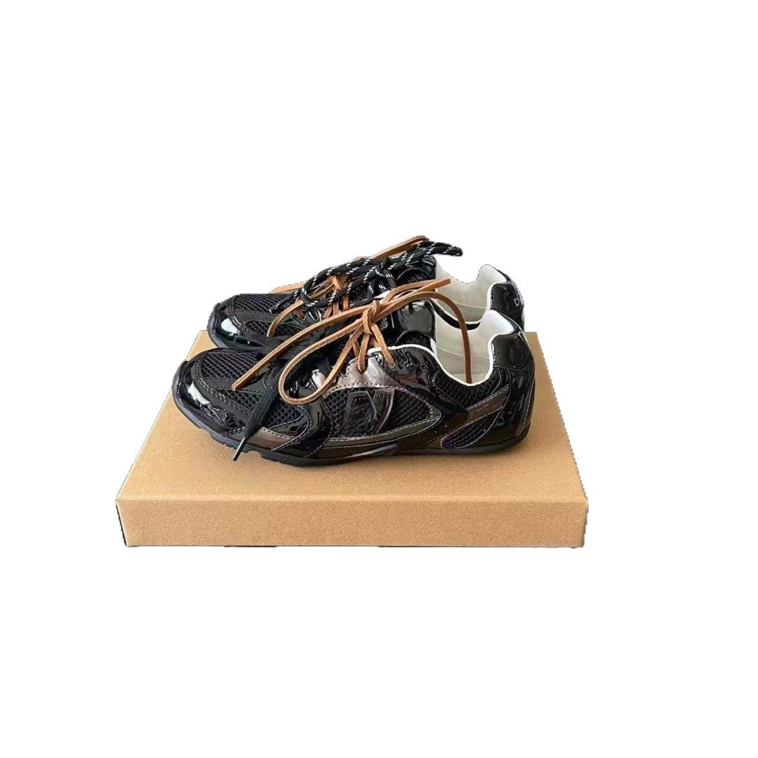 Women's Black White Genuine German Training Couple Women's Sports Shoes
