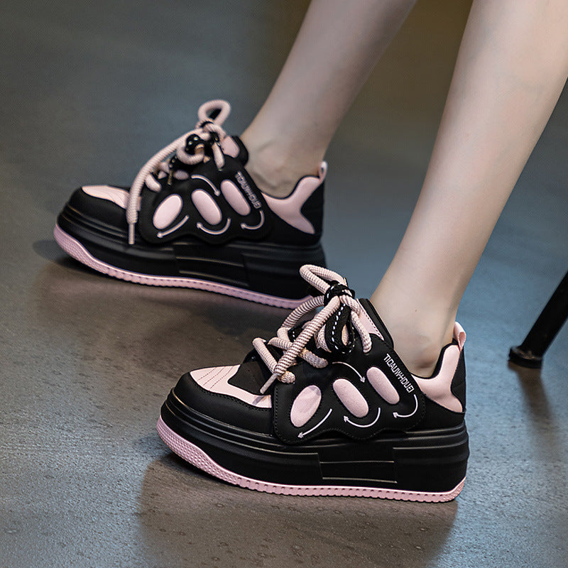Women's Inner Height Increasing Board Bread Korean Sneakers