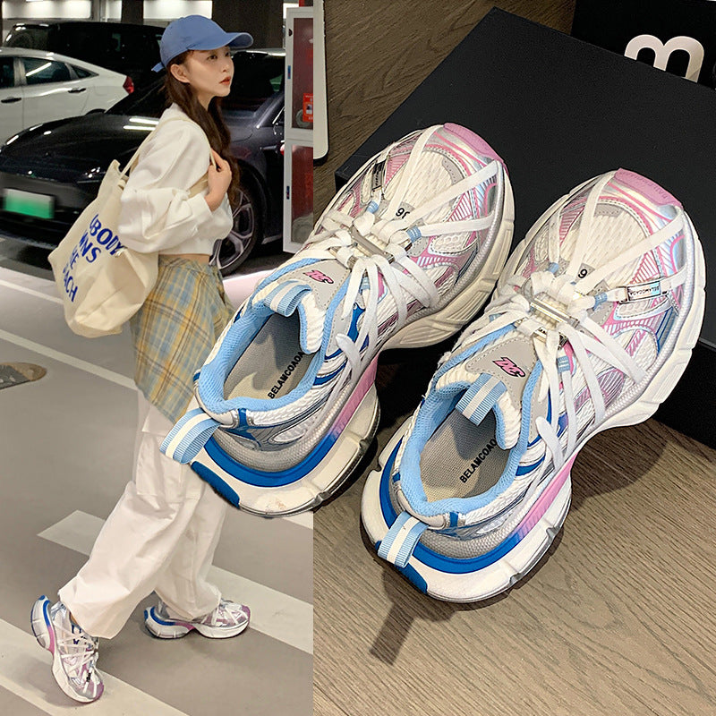 Women's Paris Spider Strap Dad Summer Versatile Mesh Sneakers