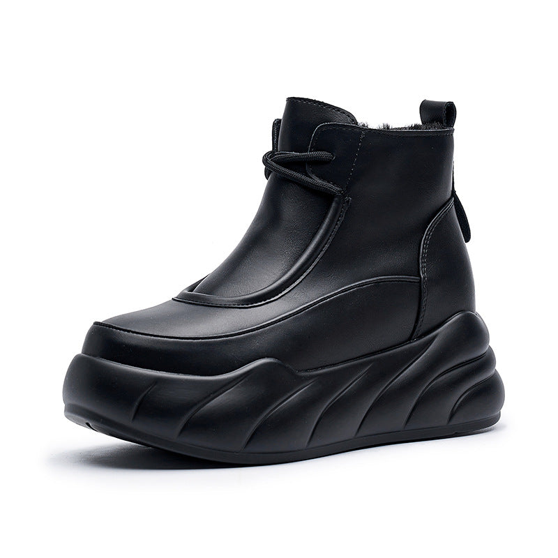 Women's Winter Fashion Platform Thick Wool Warm Women's Shoes