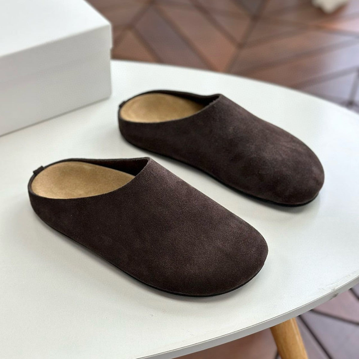 Unisex Lazy Pump Genuine Muller Thick Sole Increased Slippers
