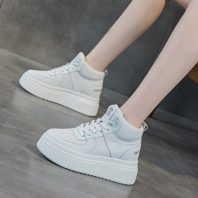 Women's Heightened Easy Wear Trendy Autumn Korean Casual Shoes