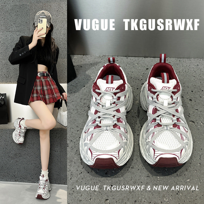Women's Platform Dad Autumn Korean Breathable Lightweight Sneakers