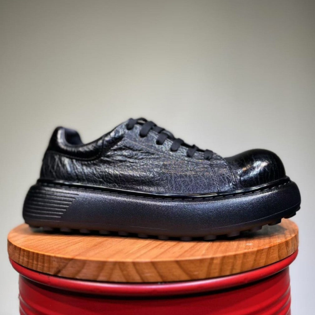 Men's Sports Comfortable Breathable Retro Handmade Large Round Men's Shoes