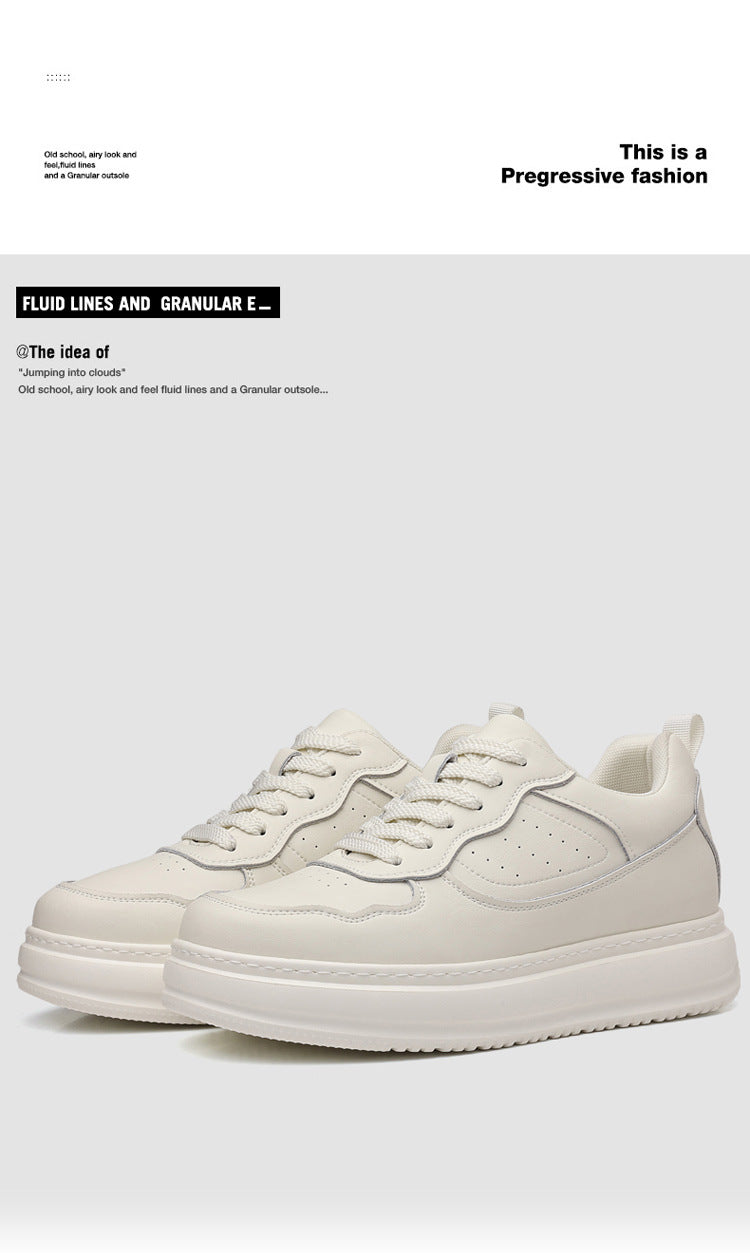 Men's Summer Breathable Invisible Hidden Platform Green Sneakers