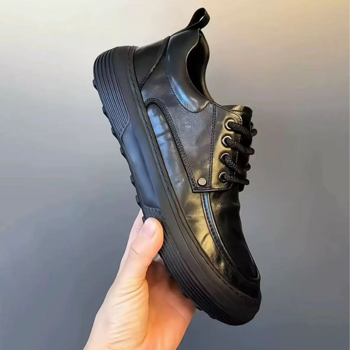 Men's Winter Plus Veet Genuine Autumn Trendy Men's Business Leather Shoes
