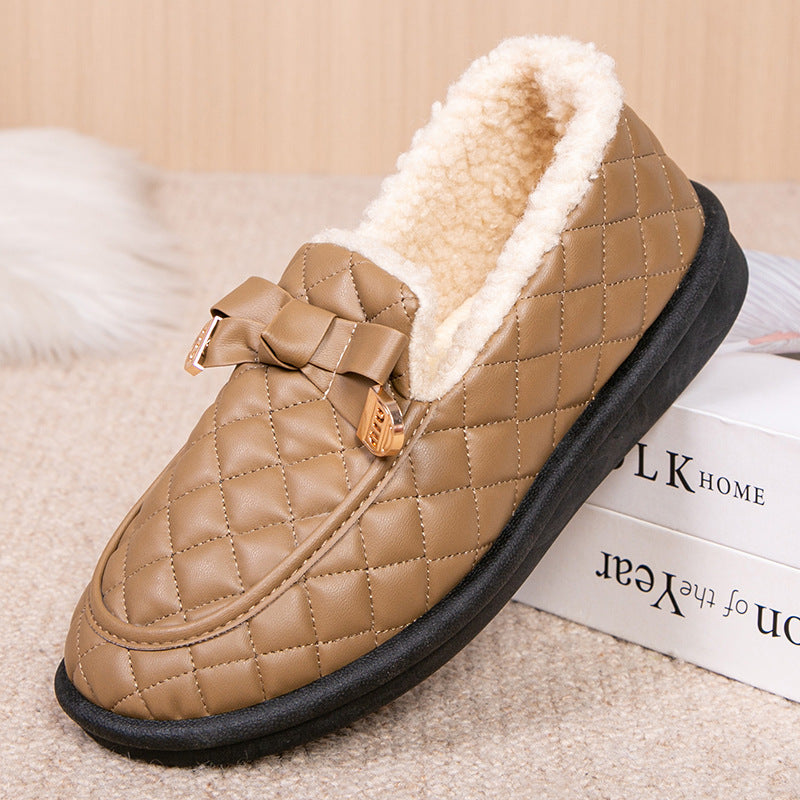 Women's Cotton Fleece Lined Padded Warm Keeping Women's Shoes