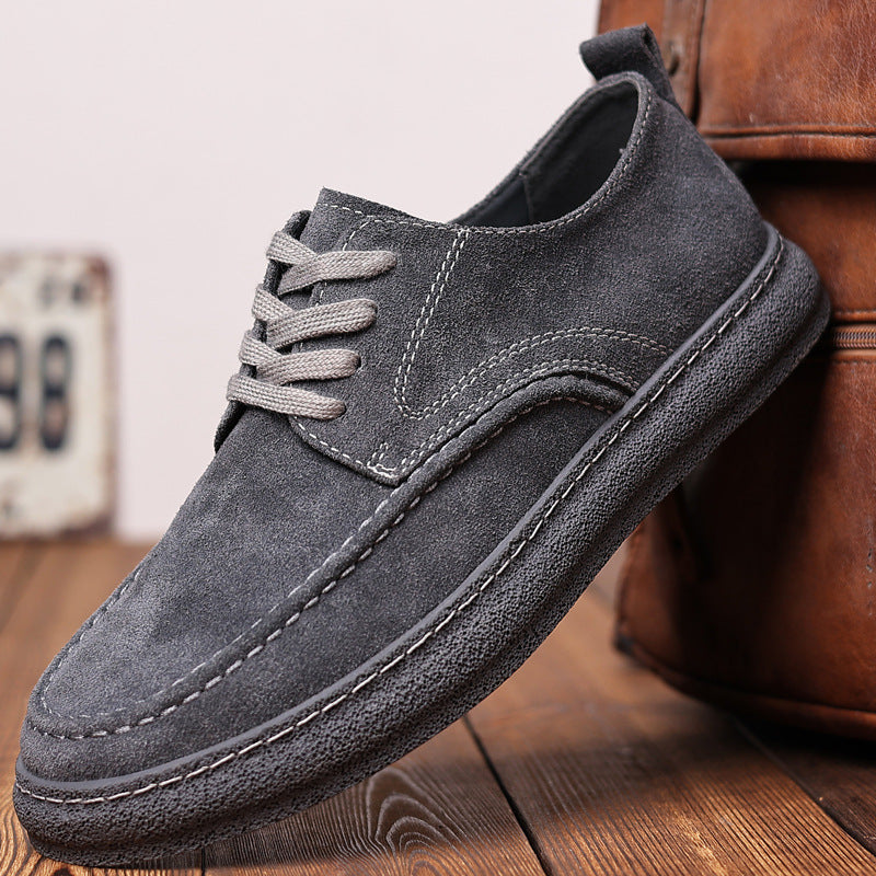 Men's Suede Skateboard Working Platform Martin Men's Shoes