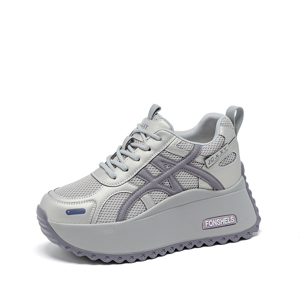 Women's Dad Platform Height Increasing Insole Mesh Breathable Women's Shoes