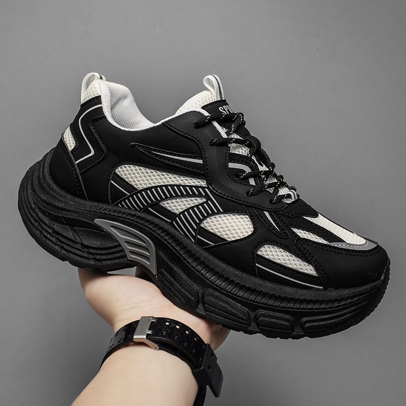 Men's Height Increasing Insole Fashion Versatile Mesh Breathable Platform Men's Sports Shoes