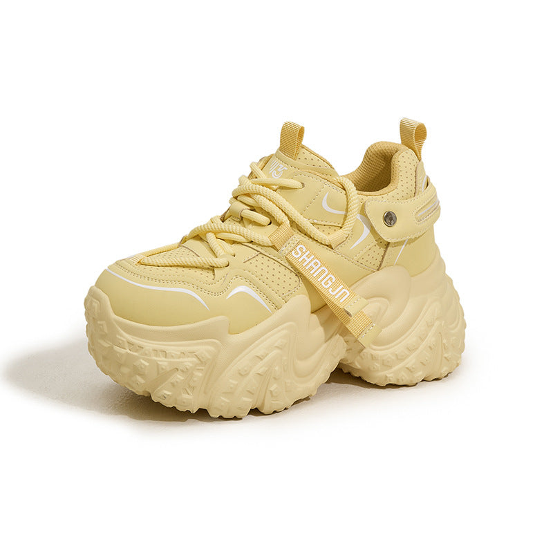 Women's Increasing Insole Dad Spring Breathable Fashion Muffin Women's Sports Shoes