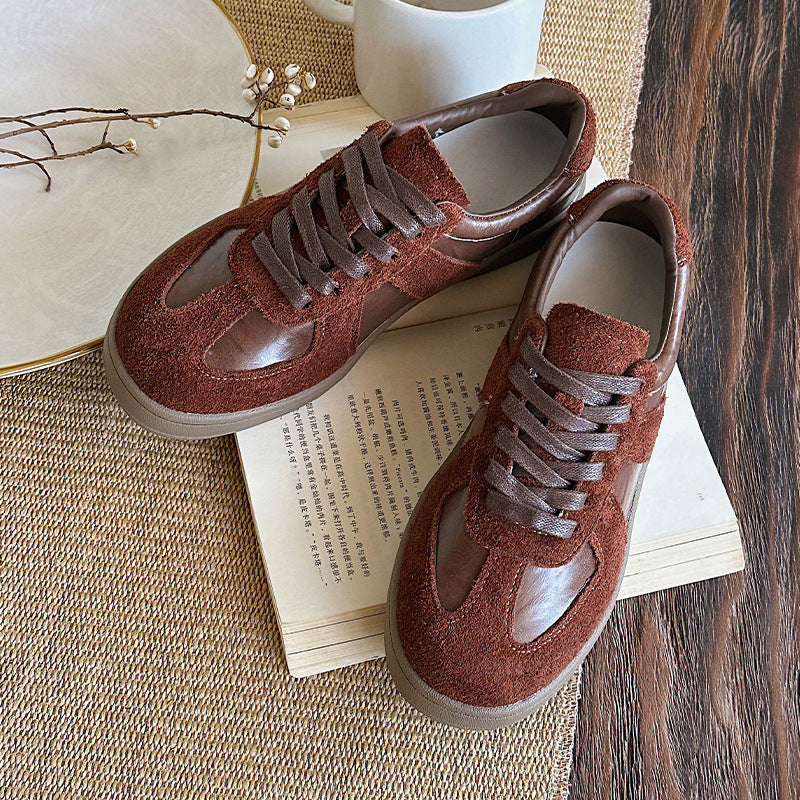 Women's Genuine German Training Height Increasing Lightweight Platform Retro Minority Women's Casual Shoes