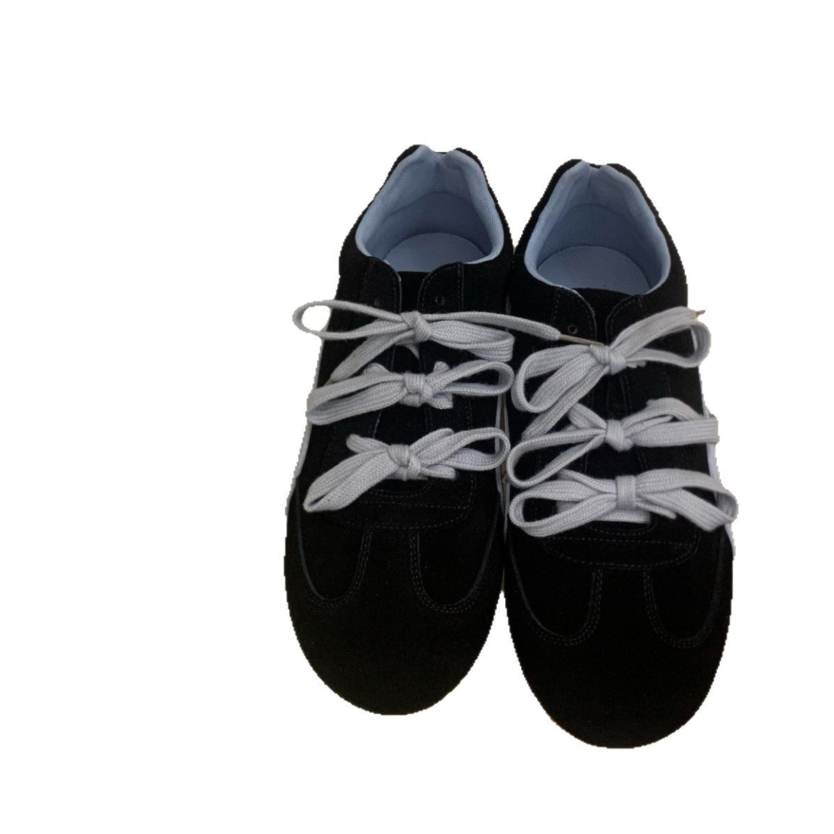 Women's Cowhide Version Thick-soled Bow German Training Super Soft Women's Casual Shoes