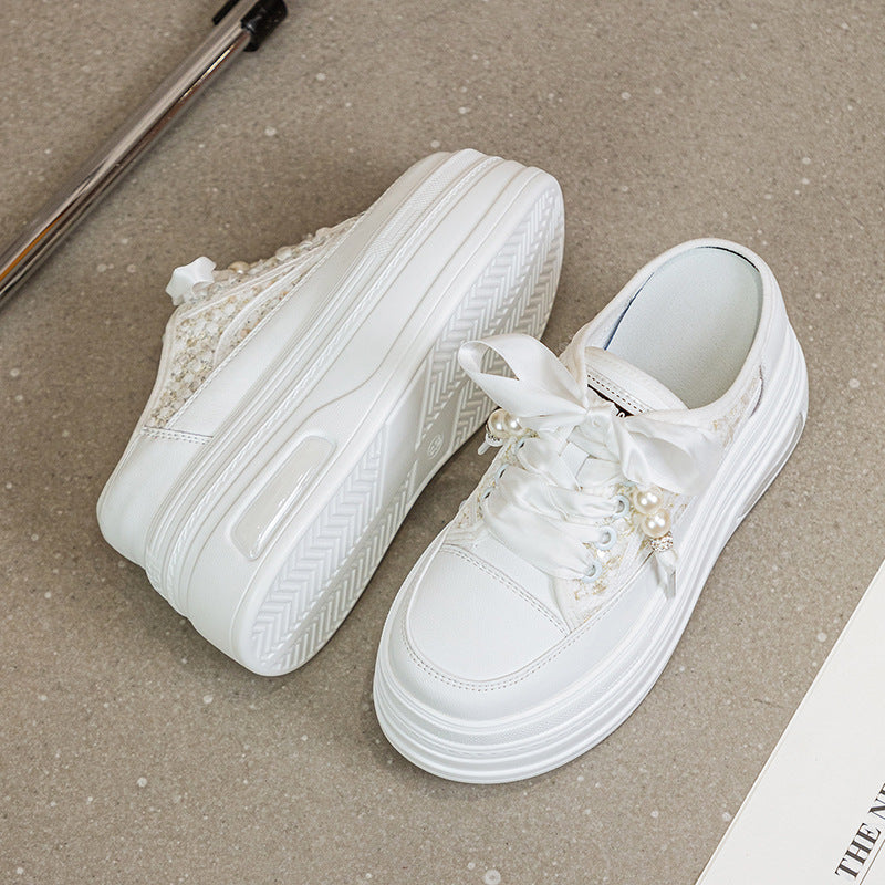 Women's Authentic Toe Box Half Height Increasing Slippers