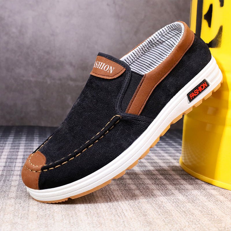 Men's Old Cloth Soft Bottom Dad Canvas Shoes