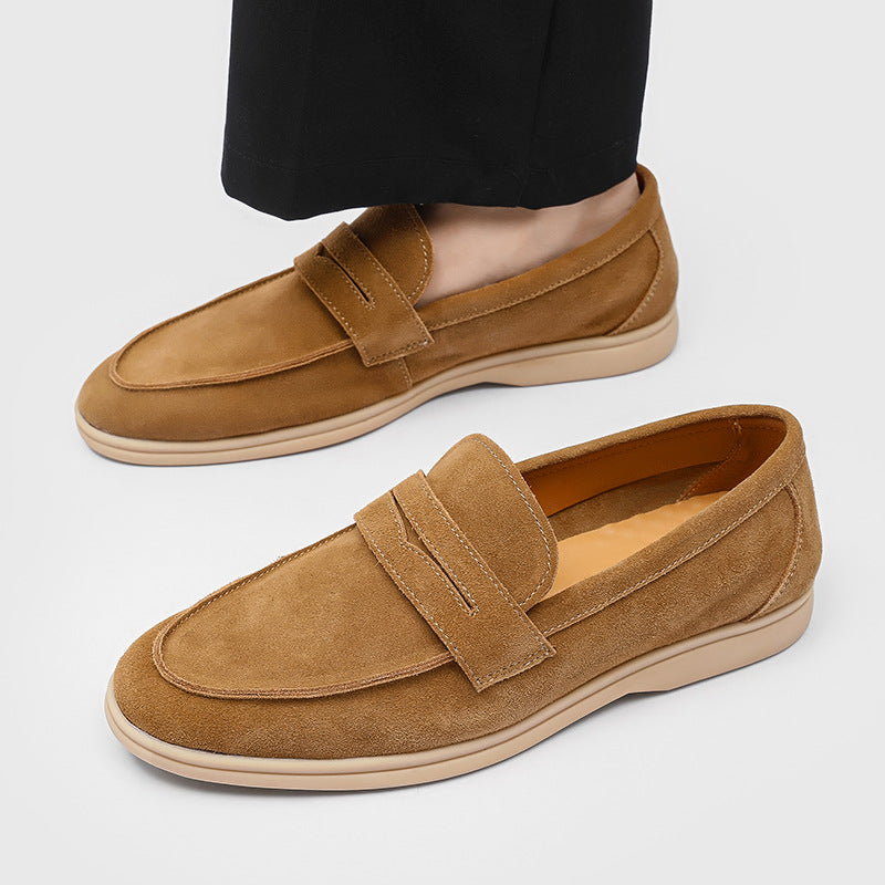 Men's Suede Soft Bottom Slip-on Lazy Leisure Casual Shoes