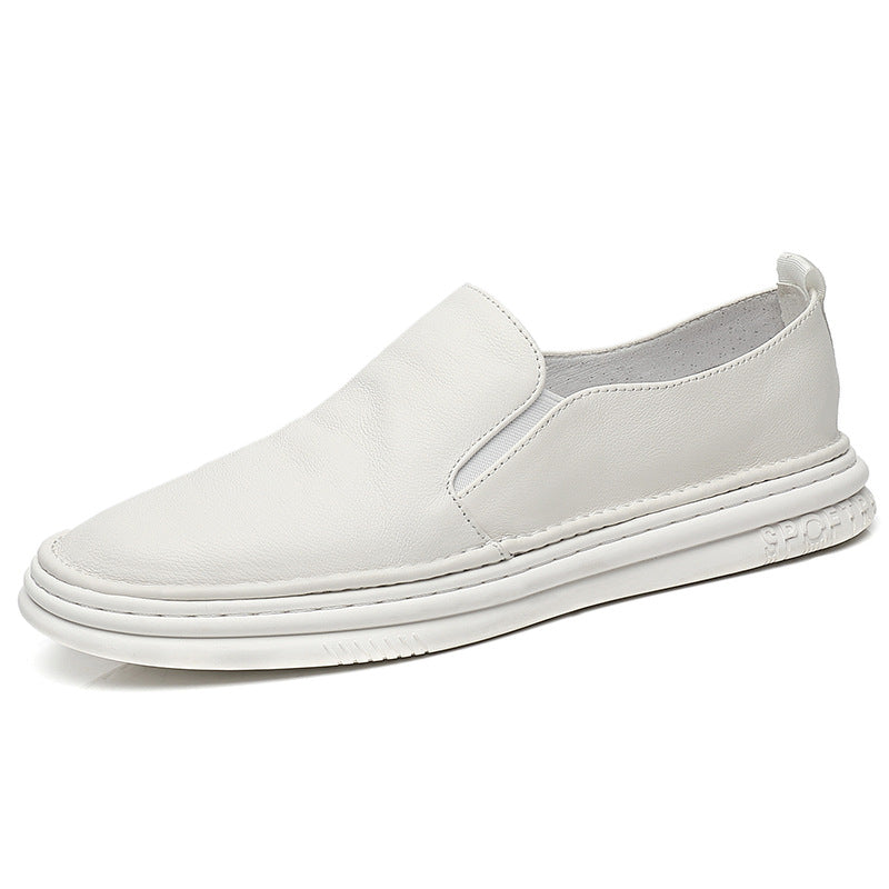 Men's Authentic Slip-on White Genuine Soft Bottom Men's Board Shoes