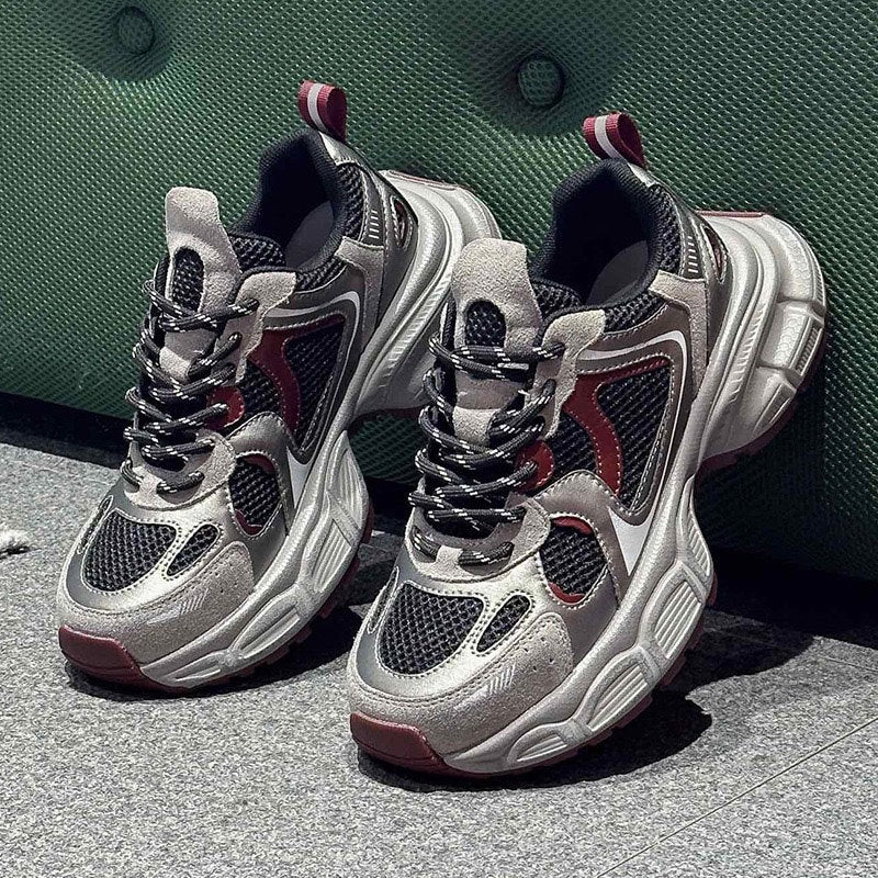 Women's Spring Platform Lightweight Versatile Height Increasing Sneakers