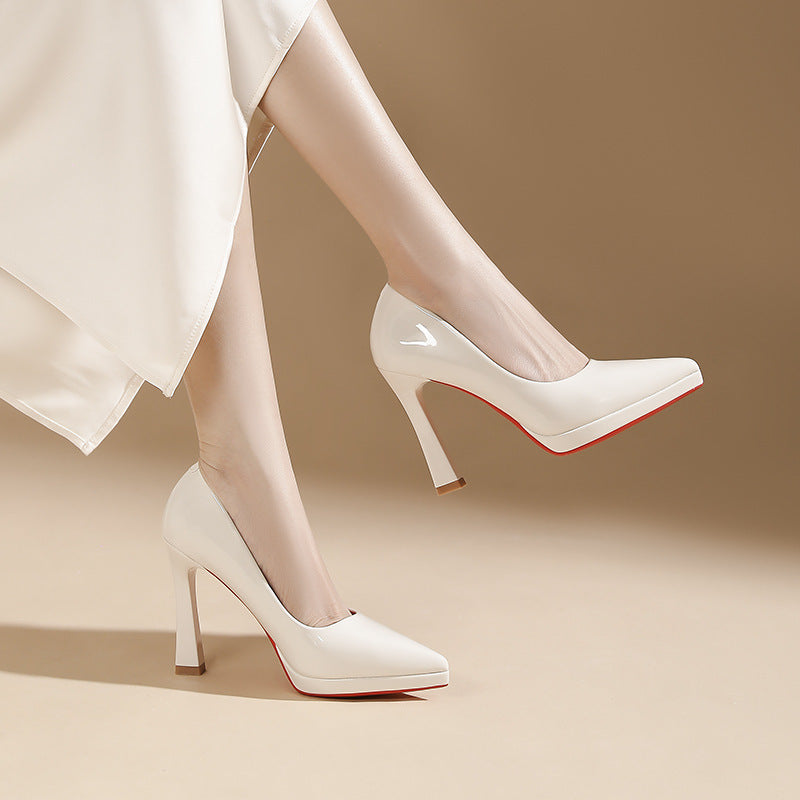 Women's Stiletto High Waterproof Platform Not Tired Feet Professional Women's Fashion Shoes