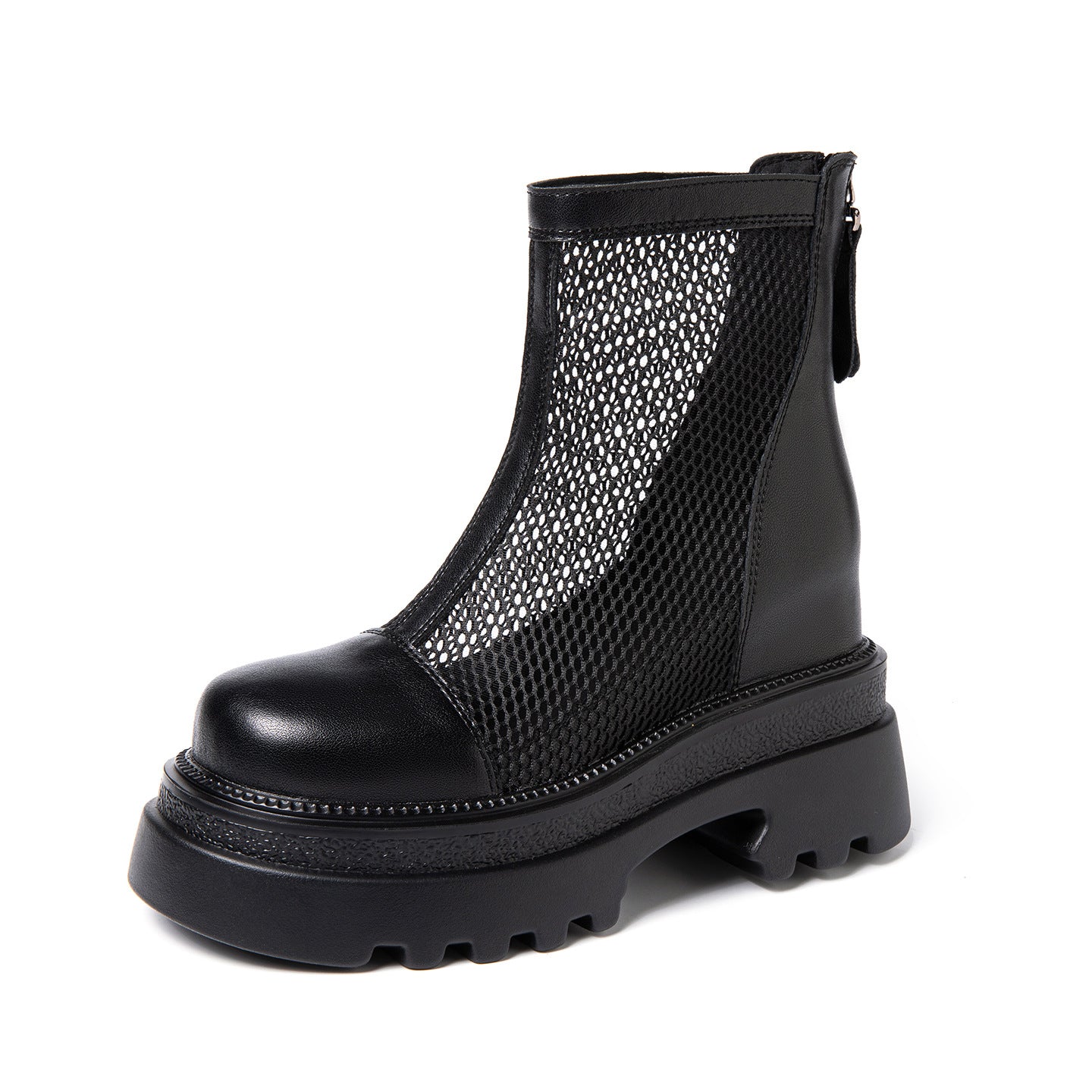 Women's Summer Short Thin Breathable Martin Versatile Women's Leather Boots